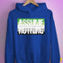 Assume Nothing Aromantic Pride Flag Hoodie - Royal Blue